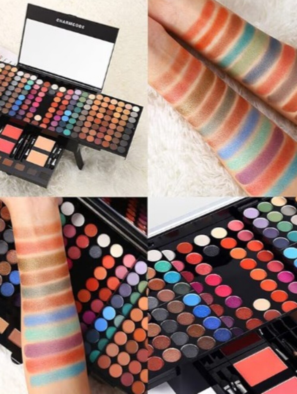 NWT 190 Color All In One Makeup Palette Set Professional Eyeshadow Face - Picture 4 of 4